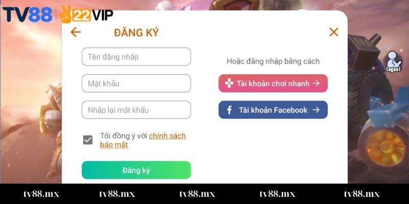 Hướng dẫn nhanh với cách đăng ký – đăng nhập tại TV88